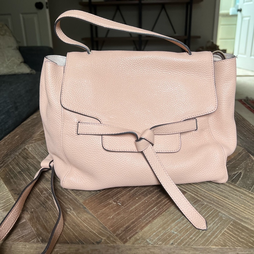 Annabel Ingall Annie Satchel Blush Pink Leather
